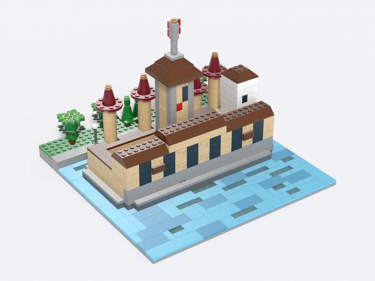 Château de Chillon model, front left