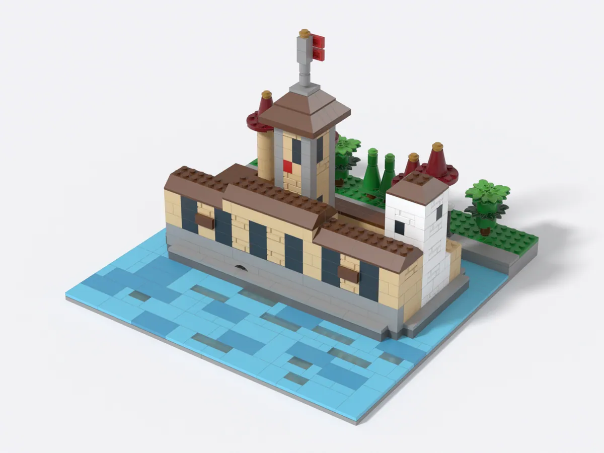 Château de Chillon model, front right