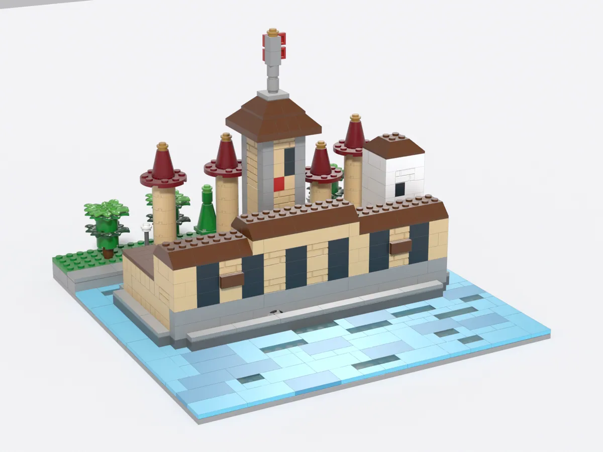 Château de Chillon model, hero view