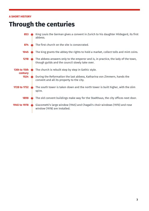 Booklet page 3: A short history