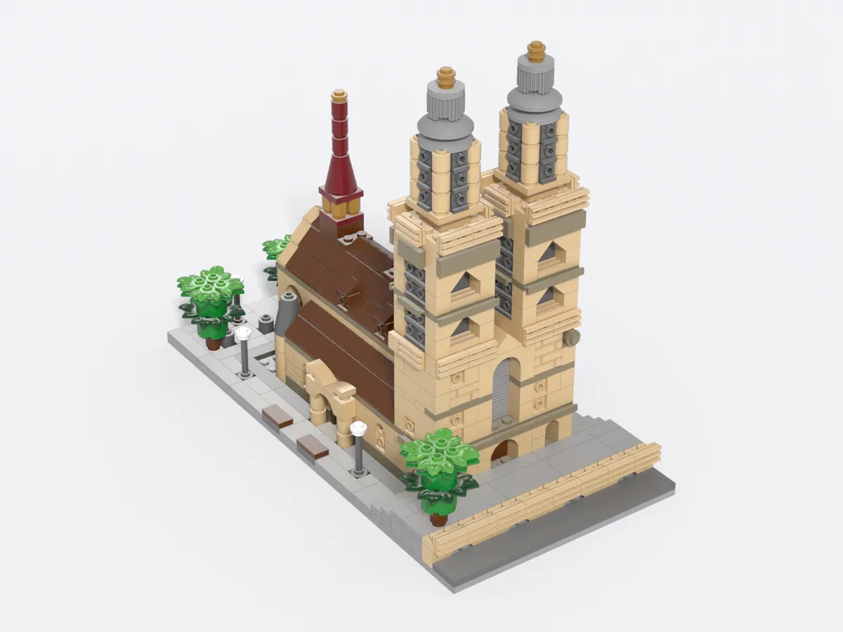 Grossmünster model, front left