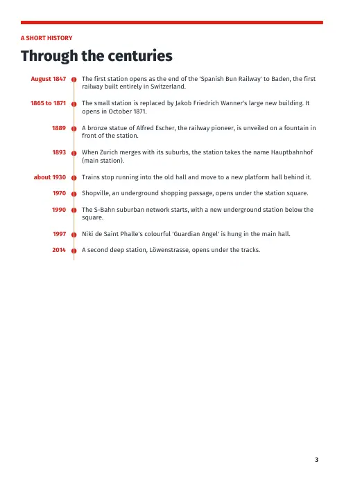 Booklet page 3: A short history