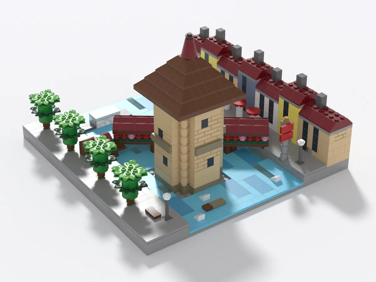 Kapellbrücke and Wasserturm model, back right