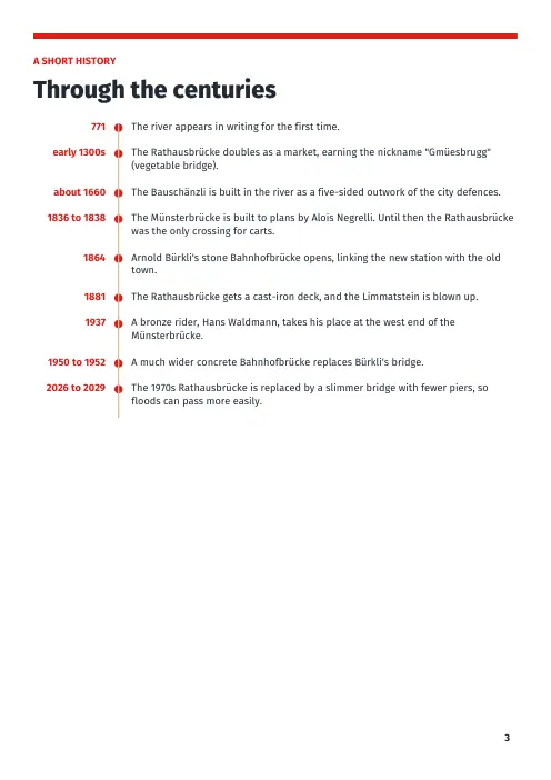 Booklet page 3: A short history
