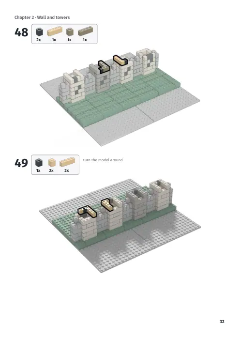 Booklet page 32: Build steps